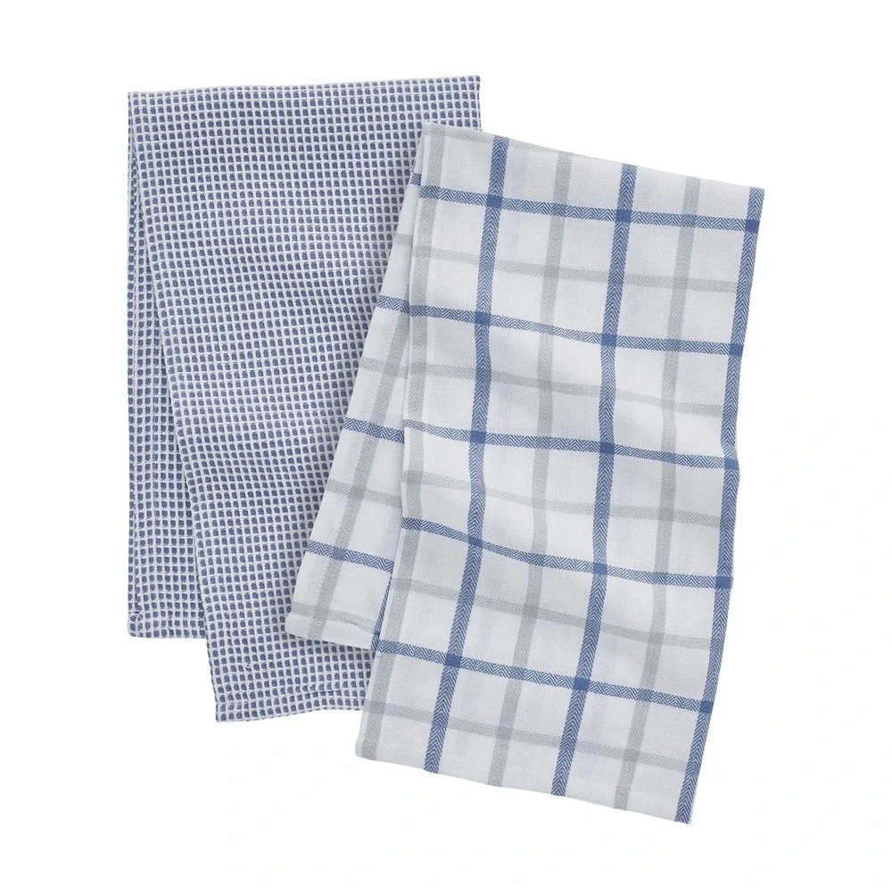 My Texas Sutton Pick Stitch 5-Piece Kitchen Set, Blue White - Walmart